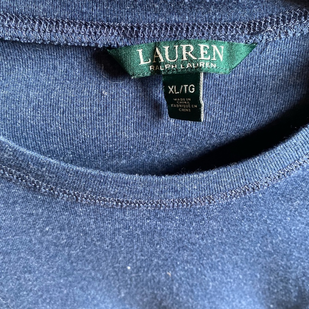 Ralph Lauren Navy Blue Crewneck Sweater XL - Picture 3 of 8